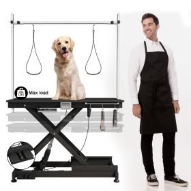 electric pet grooming table, 110V/220V professional groomer recommend super Deluxe electric pet grooming table, 110V/220V professional groomer recomme (Color: as Pic)